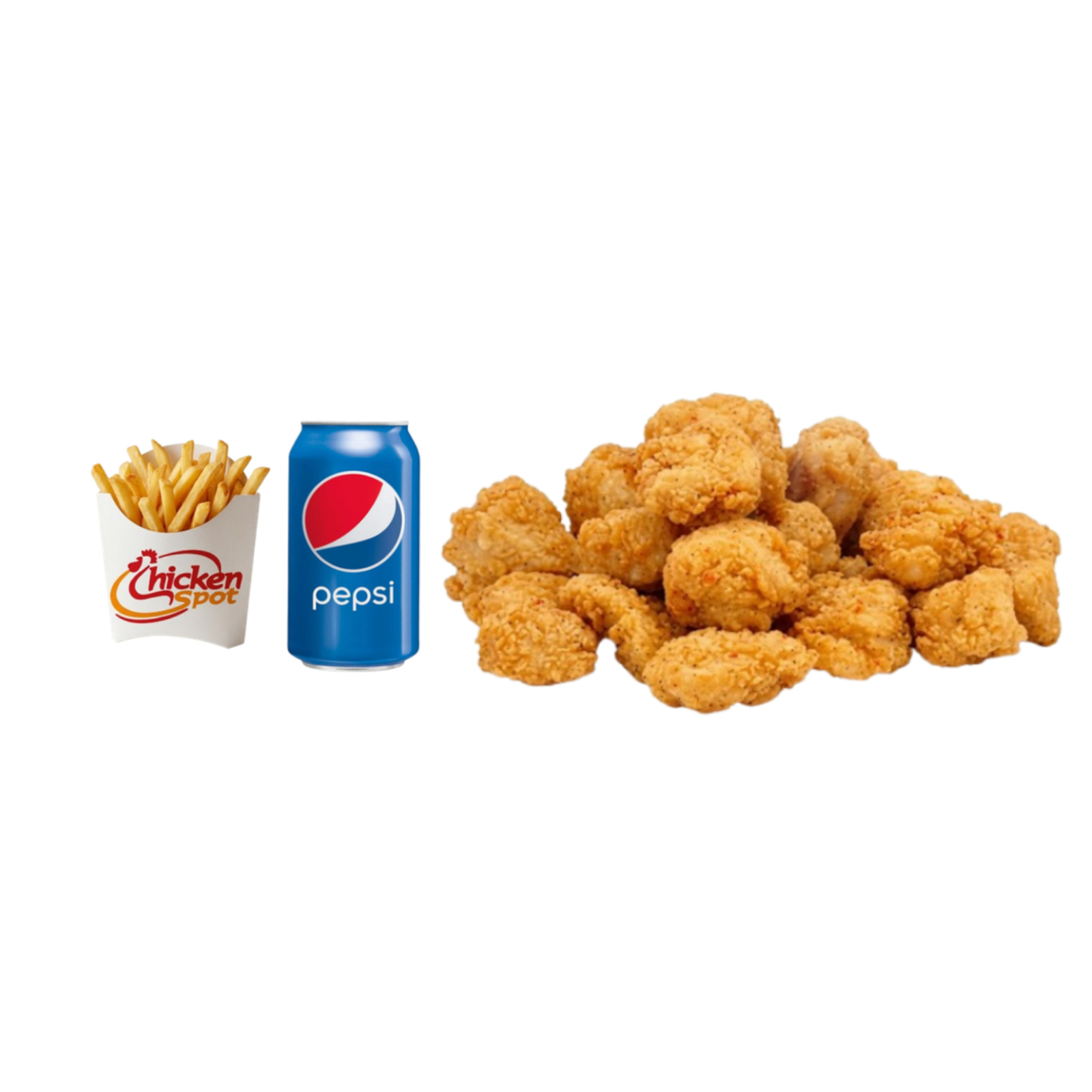 Regular Chicken Poppers Meal